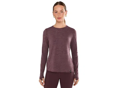 Brooks Luxe Long Sleeve Women's Clothing Heather Cocoa: Md (us Women's 8-10), Polyester