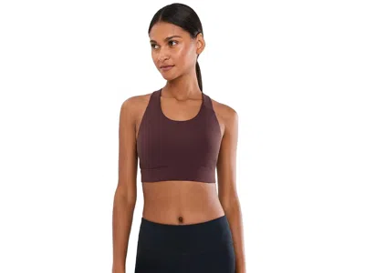 Brooks Luxe Pocket Bra Women's Bra Cocoa 1: Xl (38 A-d), Polyester/spandex In Brown