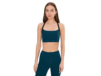 Brooks Luxe Strappy Bra In Green