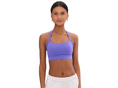 Brooks Luxe Strappy Bra In Purple
