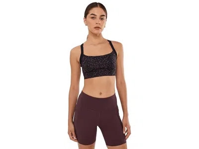 Brooks Luxe Strappy Bra Women's Bra Wildcat Cocoa: 2xl (40 A-d) In Brown