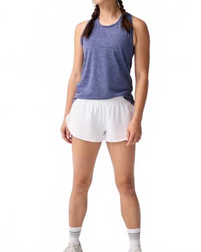 Brooks Luxe Tank Top In Heather Night Shadow In Blue