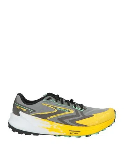 Brooks Man Sneakers Grey Size 12 Textile Fibers In Gray