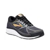 Brooks Men's Addiction 13 Running Shoe In Black/ebony/metallic Gold In Multi