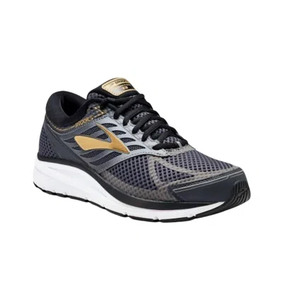 Brooks Men's Addiction 13 Running Shoe In Black/ebony/metallic Gold In Multi