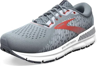 Brooks Men's Addiction Gts 15 Running Shoes In Grey Ebony Chili Oil In Animal Print