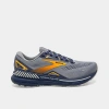 Brooks Men's Adrenaline Gts 23 Running Shoes In Grey/crown Blue/orange