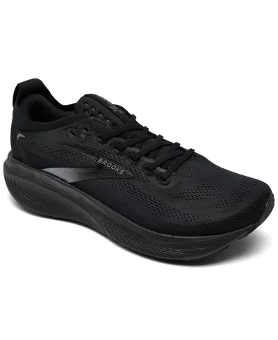 Brooks Men's Adrenaline Gts 25 Running Sneakers From Finish Line In Black