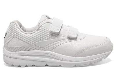 Pre-owned Brooks Men's  Addiction Walker Vstrap 2 Triple Sneakers In White