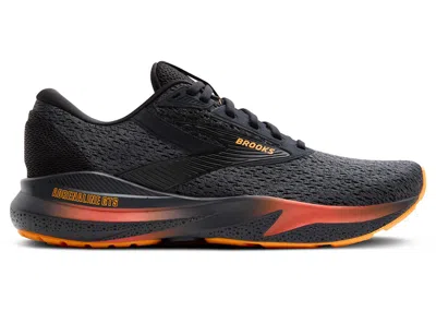 Pre-owned Brooks Men's  Adrenaline Gts 24 Sneakers In Black/ebony/burnt Sienna