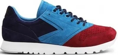 Pre-owned Brooks Men's  Chariot Concepts Merlot Sneakers In Royal/navy Blue/red