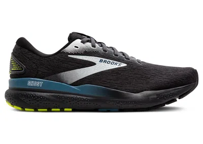 Pre-owned Brooks Men's  Ghost 16 Sneakers In Black/ebony/blue
