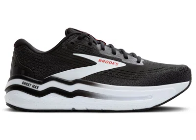 Pre-owned Brooks Men's  Ghost Max 2 Sneakers In Black/white/fiery Red In Multi