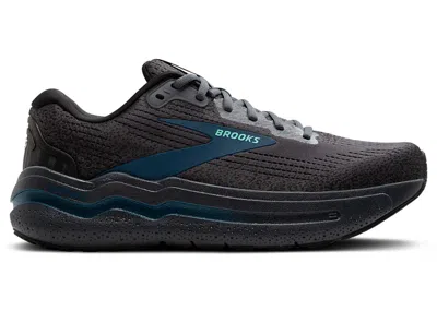 Pre-owned Brooks Men's  Ghost Max 2 Sneakers In Ebony/cockatoo/blue Sapphire