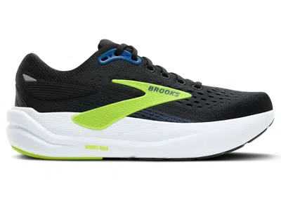Pre-owned Brooks Men's  Ghost Max 3 Sneakers In Black/navy Blue/acid Lime