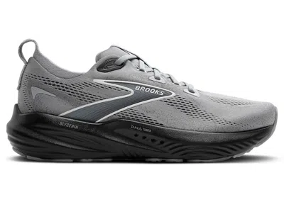 Pre-owned Brooks Men's  Glycerin 22 Sneakers In Primer Grey/ebony/bluewash