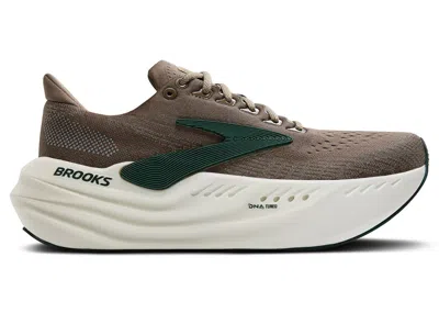 Pre-owned Brooks Men's  Glycerin Max Sneakers In Falcon/green/london Fog In Multi