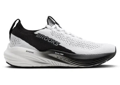 Pre-owned Brooks Men's  Glycerin Stealthfit 22 Sneakers In White/grey/black In Multi