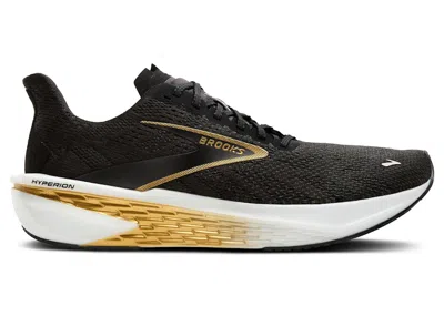 Pre-owned Brooks Men's  Hyperion 2 Sneakers In Black/gold/pink
