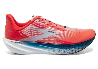 Pre-owned Brooks Men's  Hyperion Max Sneakers In Cherry Tomato/arctic Ice/titan
