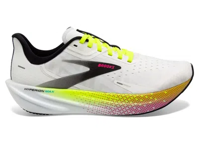 Pre-owned Brooks Men's  Hyperion Max Sneakers In White/black/nightlife