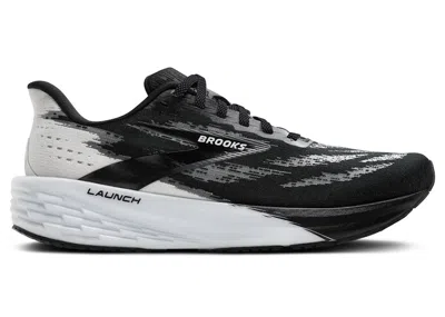 Pre-owned Brooks Men's  Launch 11 Sneakers In Black/white In Multi