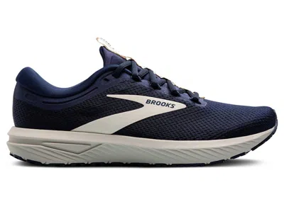 Pre-owned Brooks Men's  Revel 7 Sneakers In Peacoat/blueprint/onyx In Multi