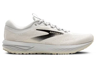 Pre-owned Brooks Men's  Revel 7 Sneakers In White/pelican/black