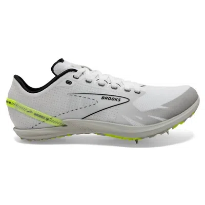 Brooks Men's Draft Xc Shoes In Black/green/white