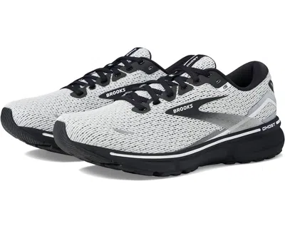 Brooks Men's Ghost 15 Running Shoes ( D Width ) In Black White In Grey
