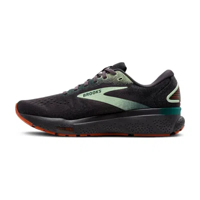 Brooks Men's Ghost 16 Neutral Running Shoe In Blackened Pearl/june Bug/green