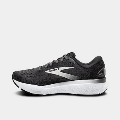 Brooks Men's Ghost 16 Running Shoes In Black/grey/white