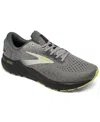 Brooks Mens  Ghost 16 In Grey,lime