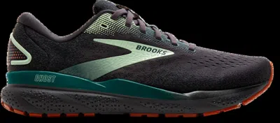 Brooks Men's Ghost 16 Running Sneakers In Blackened Pearl/june Bug/green