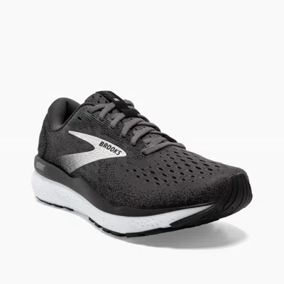 Brooks Men's Ghost 16 Sneakers In Black/ Grey/ White