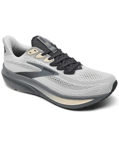 Brooks Men's Ghost 17 Running Sneakers From Finish Line In Gray