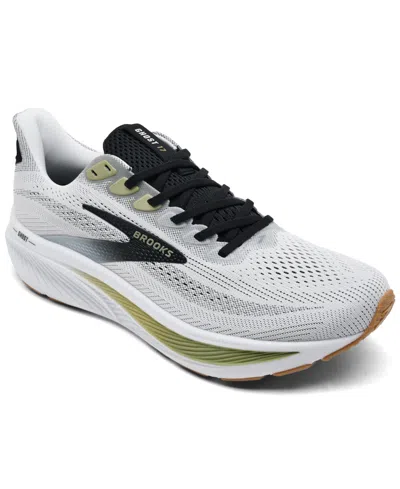 Brooks Men's Ghost 17 Running Sneakers From Finish Line In Gray