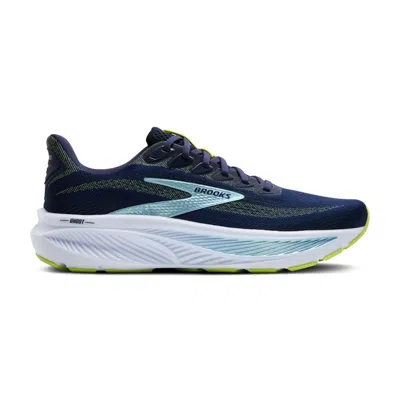 Brooks Men's Ghost 17 Shoe In Peacoat/lime/blue In Multi