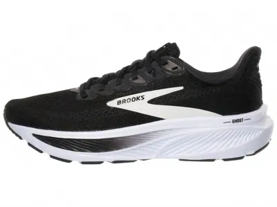 Brooks Ghost 17 Lace-up Sneakers In Black