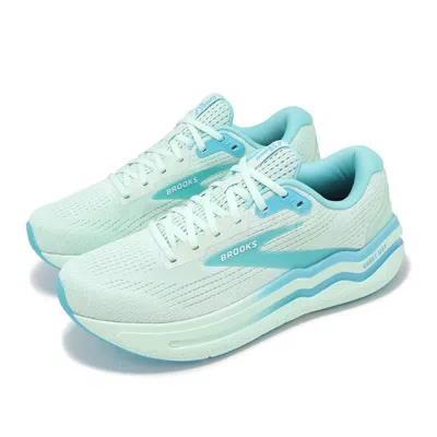 Brooks Men's Ghost Max 2 Shoes In Honeydew/blue/white In Green