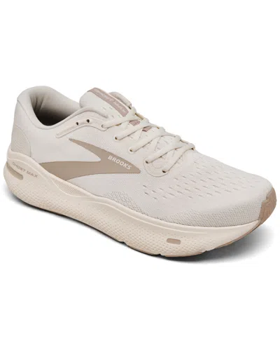 Brooks Men's Ghost Max Running Sneakers From Finish Line In Coconut,white