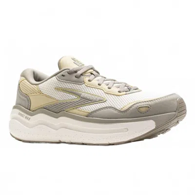 Brooks Men's Ghost Max Se Shoe In London Fog/green Haze/coconut In Gray