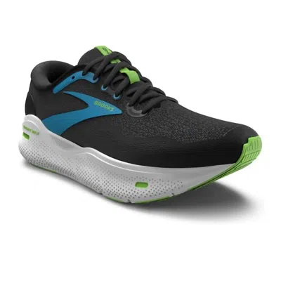 Brooks Men's Ghost Max Shoes In Black/atomic Blue/jasmine In Multi