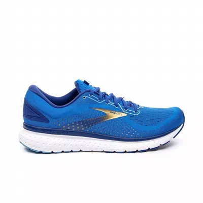 Brooks Men's Glycerin 18 Running Shoes In Blue/gold