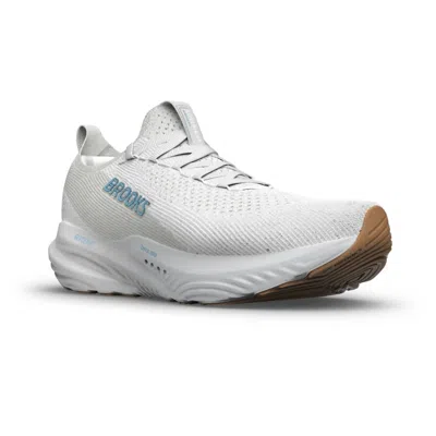 Brooks Men's Glycerin 22 Stealthfit Running Shoes In White/oyster In Multi