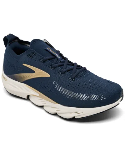 Brooks Men's Glycerin Flex Running Sneakers From Finish Line In Blue