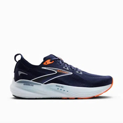 Brooks Men's Glycerin Gts 22 Running Shoes In Peacoat/blue Ribbon/orange