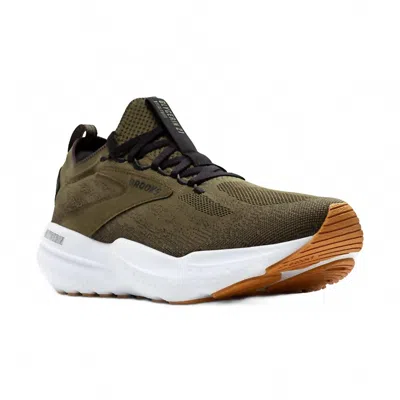 Brooks Men's Glycerin Stealthfit 21 Shoes In Green/black/white