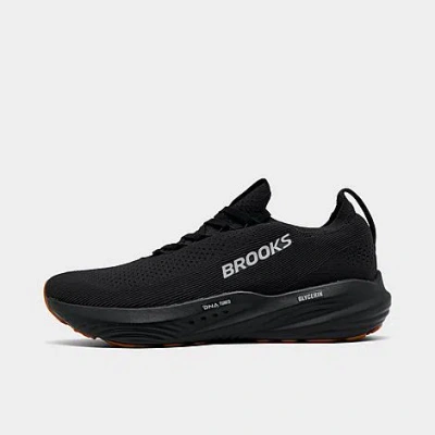Brooks Men's Glycerin Stealthfit 22 Running Shoes In Black/black/gum
