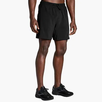 Brooks Men's Moment 7" Athletic Shorts In Black